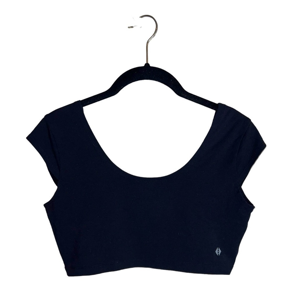 TAVI Noir CROP CAP SLEEVE TOP Yoga Sz S